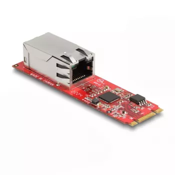 DeLOCK keitiklis M.2 Key B+M (vyriškas) į RJ45 2.5 Gigabit LAN prievadą