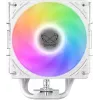 Procesoriaus aušintuvas SCYTHE Mugen 6 Dual Fan White ARGB Edition, du 120 mm ventiliatoriai, baltas