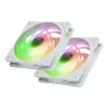 Procesoriaus aušintuvas SCYTHE Mugen 6 Dual Fan White ARGB Edition, du 120 mm ventiliatoriai, baltas
