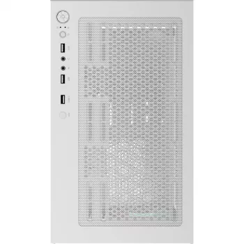 Bokštinis kompiuterio korpusas AEROCOOL Viewport Mini-G-WT-v4 ARGB su dviem grūdinto stiklo plokštėmis, baltas