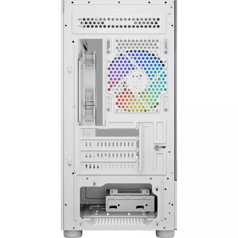 Bokštinis kompiuterio korpusas AEROCOOL Viewport Mini-G-WT-v4 ARGB su dviem grūdinto stiklo plokštėmis, baltas