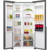 Šaldytuvas Gorenje HZF55082 NRS917E41BX G400, laisvai pastatomas, American door, juodas, 2 durys, liečiamas valdymas, LED