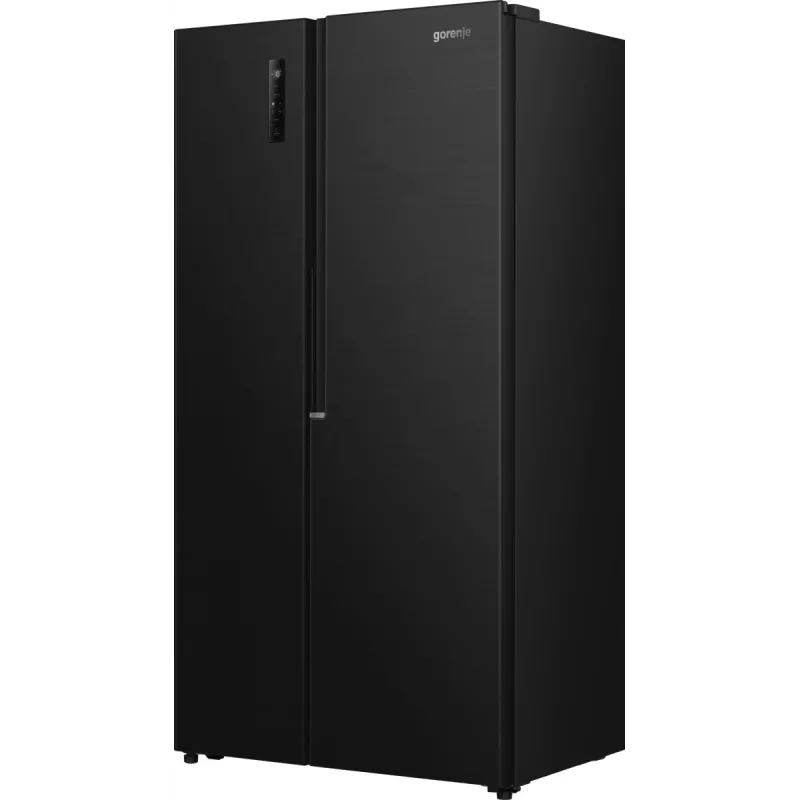 Šaldytuvas Gorenje HZF55082 NRS917E41BX G400, laisvai pastatomas, American door, juodas, 2 durys, liečiamas valdymas, LED
