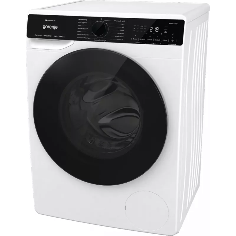 Gorenje WPNA84A2TS skalbyklė su priekiniu pakrovimu 8 kg 1400 aps./min Juoda, Balta