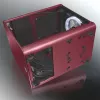 RAIJINTEK METIS PLUS Mini bokštas raudonas — Mini-ITX, 1x 3,5 colio vieta, 4x 2,5 colio vietos, 120 mm ventiliatoriai