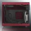 RAIJINTEK METIS PLUS Mini bokštas raudonas — Mini-ITX, 1x 3,5 colio vieta, 4x 2,5 colio vietos, 120 mm ventiliatoriai