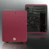 RAIJINTEK METIS PLUS Mini bokštas raudonas — Mini-ITX, 1x 3,5 colio vieta, 4x 2,5 colio vietos, 120 mm ventiliatoriai