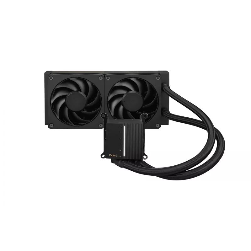 Vandens aušintuvas ASUS ProArt LC 240, 240 mm radiatorius, 2x120 mm ventiliatoriai, juodas, LGA1700/AM5/AM4/115x/1200