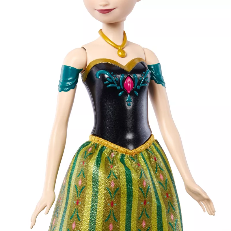 Disney Frozen dainuojanti Anna lėlė dainuoja „For the First Time in Forever“ 4 kalbomis