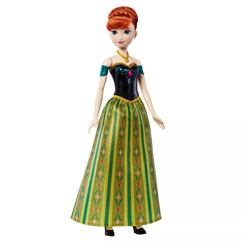 Disney Frozen dainuojanti Anna lėlė dainuoja „For the First Time in Forever“ 4 kalbomis