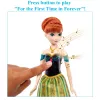 Disney Frozen dainuojanti Anna lėlė dainuoja „For the First Time in Forever“ 4 kalbomis