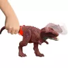 Jurassic World Rebirth Wild Roar Aucasaurus dinozaurų žaislas, uodegos valdomas ataka, krimtimas ir garsas