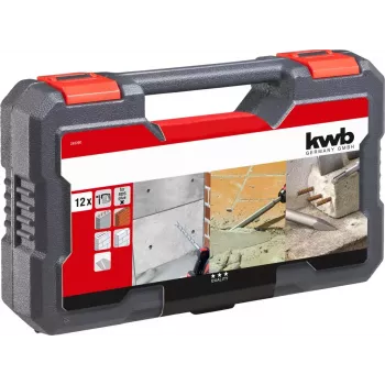 Gręžtų ir kaltų rinkinys KWB 240290 12 vnt 5 mm skersmens