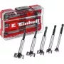 Forstner grąžtų rinkinys Einhell-KWB 5 vnt., raudonas/skaidrus, 1/4 colio kotas, M-CASE (MPN 706003)