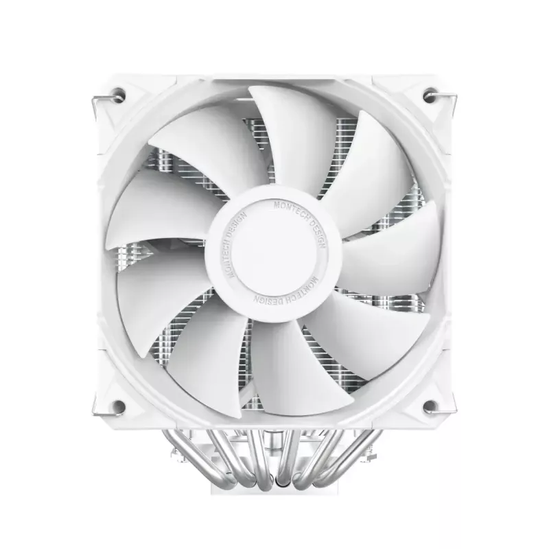 CPU aušintuvas Montech NX600 (baltas) su 120 mm ventiliatoriumi, oro aušintuvas staliniams procesoriams