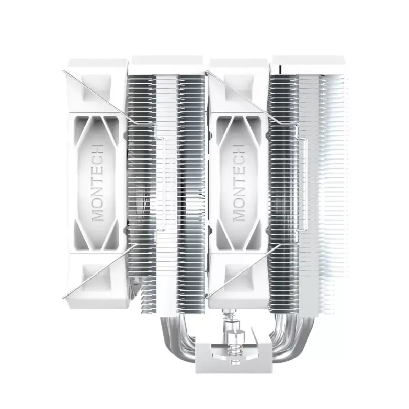 CPU aušintuvas Montech NX600 (baltas) su 120 mm ventiliatoriumi, oro aušintuvas staliniams procesoriams
