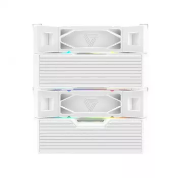 Oro procesoriaus aušintuvas Montech NX600 ARGB 120 mm ventiliatorius, Baltas, 800–2000 RPM, hidrodinaminis guolis, palaiko AM4/AM5/LGA115x/1200/1700