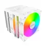 Oro procesoriaus aušintuvas Montech NX600 ARGB 120 mm ventiliatorius, Baltas, 800–2000 RPM, hidrodinaminis guolis, palaiko AM4/AM5/LGA115x/1200/1700