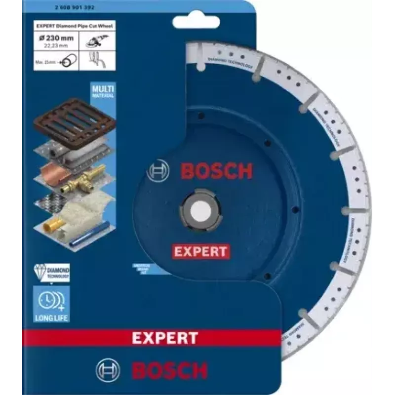 Bosch 2 608 901 392 deimantinis pjovimo diskas vamzdžiams 230 mm