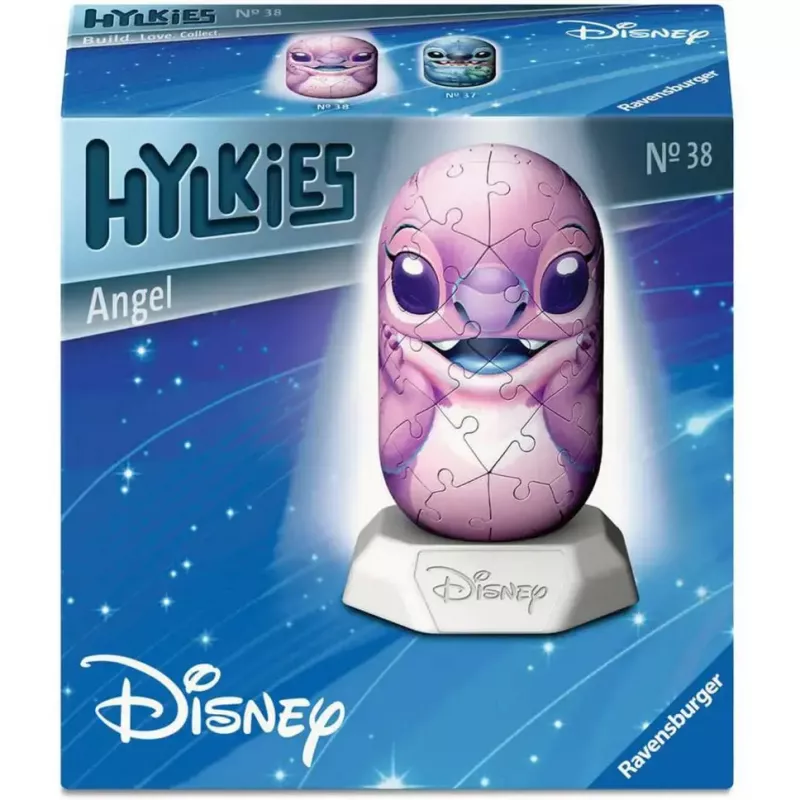 3D dėlionė Ravensburger Disney Stitch – Angel figūrėlė, sujungiamos putplasčio detalės, modelis 12008045
