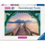 Dėlionė Ravensburger Pėsčiųjų tiltas prie Annecy ežero, Prancūzija — 1000 dalių, 700 mm plotis