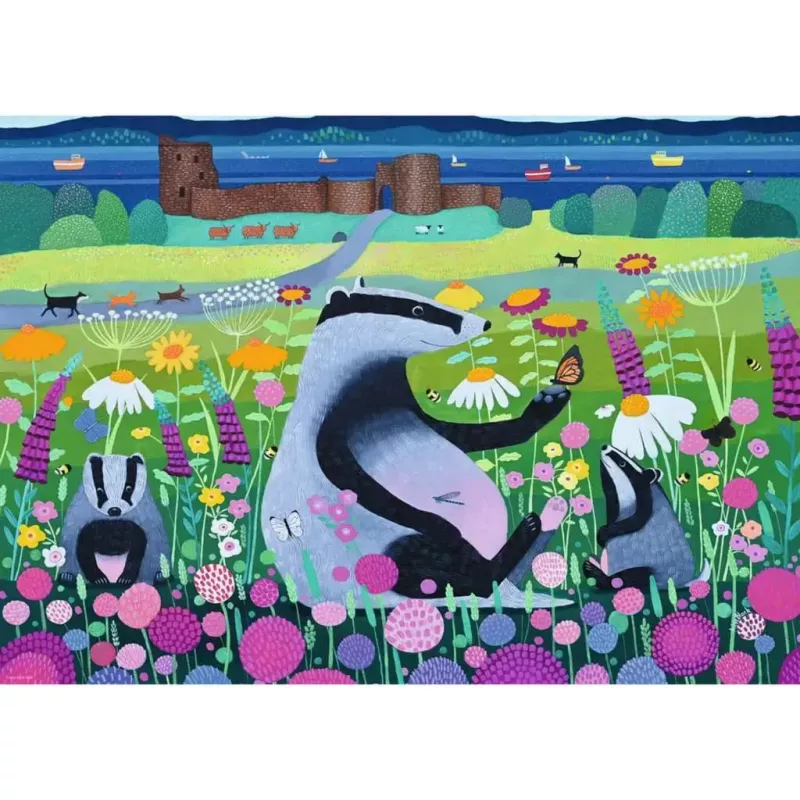 Dėlionė Ravensburger Meadow Friends 1000 dalių, suaugusiems ir paaugliams, klasikinės tarpusavyje sujungiamos detalės