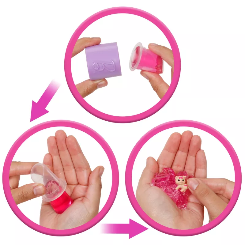 Lėlių rinkinys MATTEL Barbie Party Unboxed Reveal Set Curvy JFY67 – kreivos figūros mados lėlės ir aksesuarai