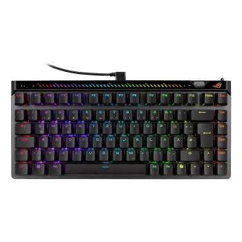 Mechaninė žaidimų klaviatūra ASUS ROG Falchion Ace 75% — USB, magnetiniai-mechaniniai jungikliai, RGB, juoda