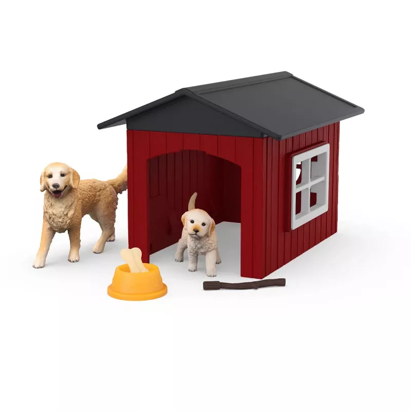 Schleich FARM WORLD Šunų Būda su Auksaspalviu Retriveriu