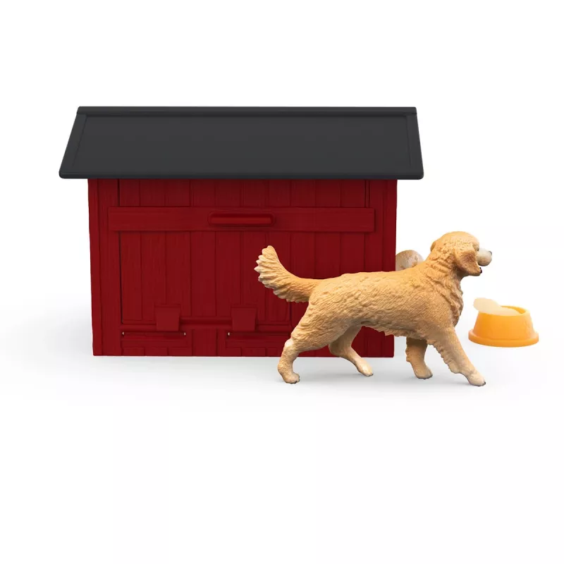 Schleich FARM WORLD Šunų Būda su Auksaspalviu Retriveriu