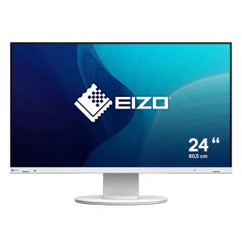 Monitorius EIZO FlexScan EV2400R-WT — 23,8 colio (60,5 cm) Full HD IPS, 1920×1080, 5 ms, USB stotelė, garsiakalbiai, aukščio reguliavimas, VESA, baltas