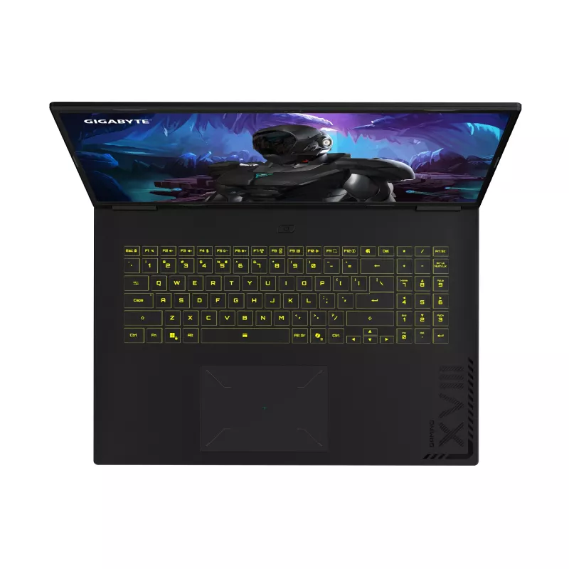 Nešiojamas kompiuteris GIGABYTE GAMING A18 3VHK3DEC64SH AMD Ryzen™ 7 260 45,7 cm (18 colių) WQXGA 32 GB DDR5-SDRAM 1 TB SSD NVIDIA GeForce RTX 5060 Wi-Fi 6E (802.11ax) Windows 11 Home Juodas