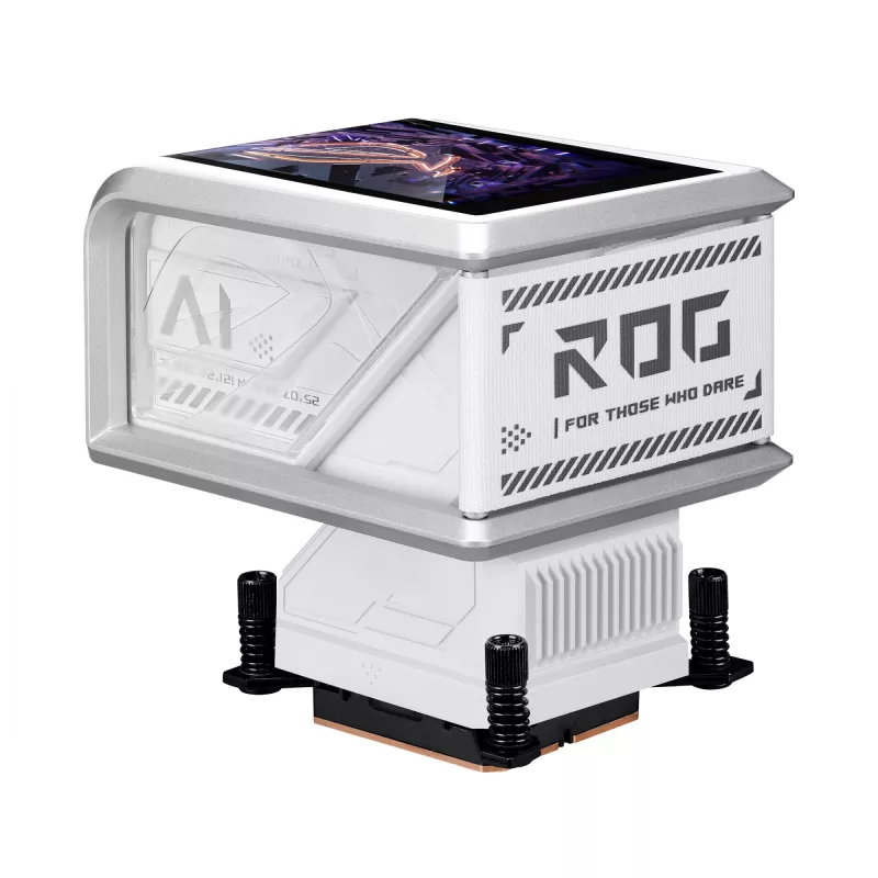 Vandens aušintuvas ASUS ROG RYUO IV 360 ARGB WHT — 360 mm radiatorius, 120 mm ventiliatoriai, Balta