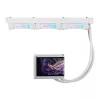 Vandens aušintuvas ASUS ROG RYUO IV 360 ARGB WHT — 360 mm radiatorius, 120 mm ventiliatoriai, Balta
