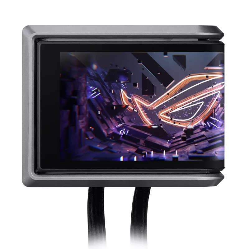 Vandens aušintuvas ASUS ROG RYUO IV 360 ARGB — 360 mm radiatorius, 120 mm ventiliatoriai, juodas