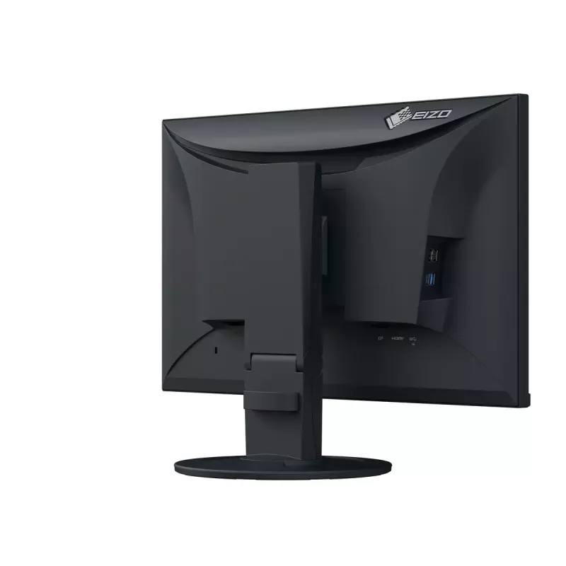 Monitorius EIZO FlexScan EV2400R-BK 23,8 colio (60,5 cm) Full HD 1920x1080 IPS LCD, 5 ms, USB šakotuvas, garsiakalbiai, VESA, aukščio reguliavimas, juodas