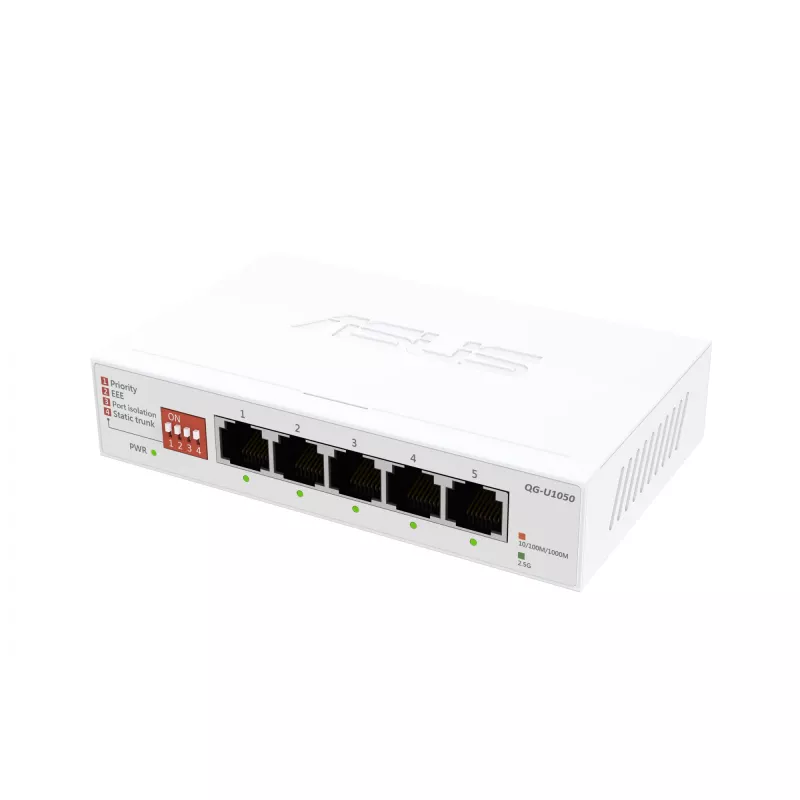 ASUS QG-U1050 Nevaldomas 2.5G Ethernet (100/1000/2500) Baltas