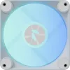 APNX FP1-R 120 mm korpuso ventiliatorius 3 vnt. rinkinys atvirkštinis oro srautas, baltas