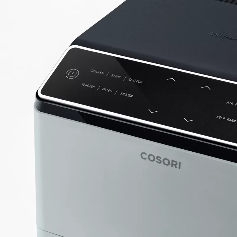 Cosori Dual Blaze 6.4 L 1750 W Karšto oro gruzdintuvė Šviesiai pilka