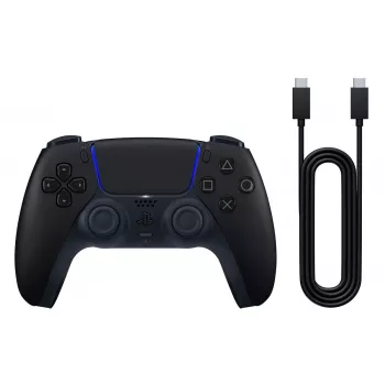 Valdiklis Sony DualSense juodas — Bluetooth/USB, PS5 ir PC, USB-C, įmontuota ličio jonų baterija
