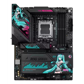 Motininė plokštė ASUS ROG STRIX X870E-H GAMING MIKU WIFI7 ATX AM5 lizdui, DDR5 palaikymas