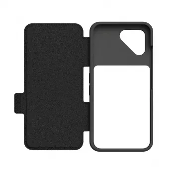 Flip dėklas Fairphone F6FLIP-1ZW-WW1, skirtas Fairphone 6, atverčiamas, 16 cm (6,31 col.) ekranui, plastikinis, juodas