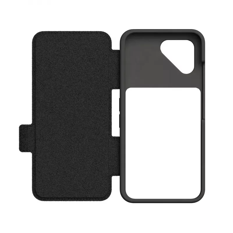 Flip dėklas Fairphone F6FLIP-1ZW-WW1, skirtas Fairphone 6, atverčiamas, 16 cm (6,31 col.) ekranui, plastikinis, juodas
