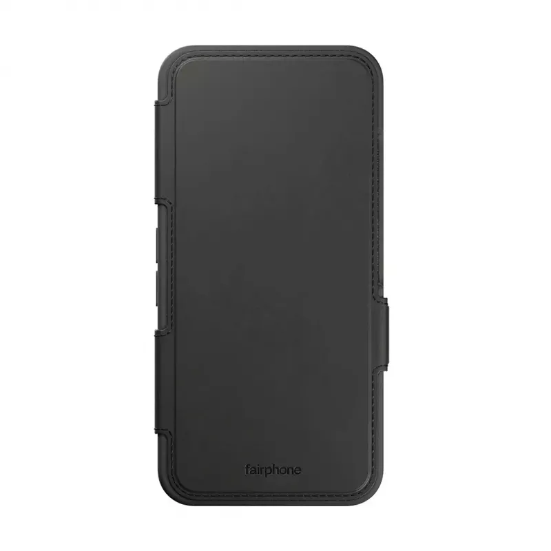 Flip dėklas Fairphone F6FLIP-1ZW-WW1, skirtas Fairphone 6, atverčiamas, 16 cm (6,31 col.) ekranui, plastikinis, juodas