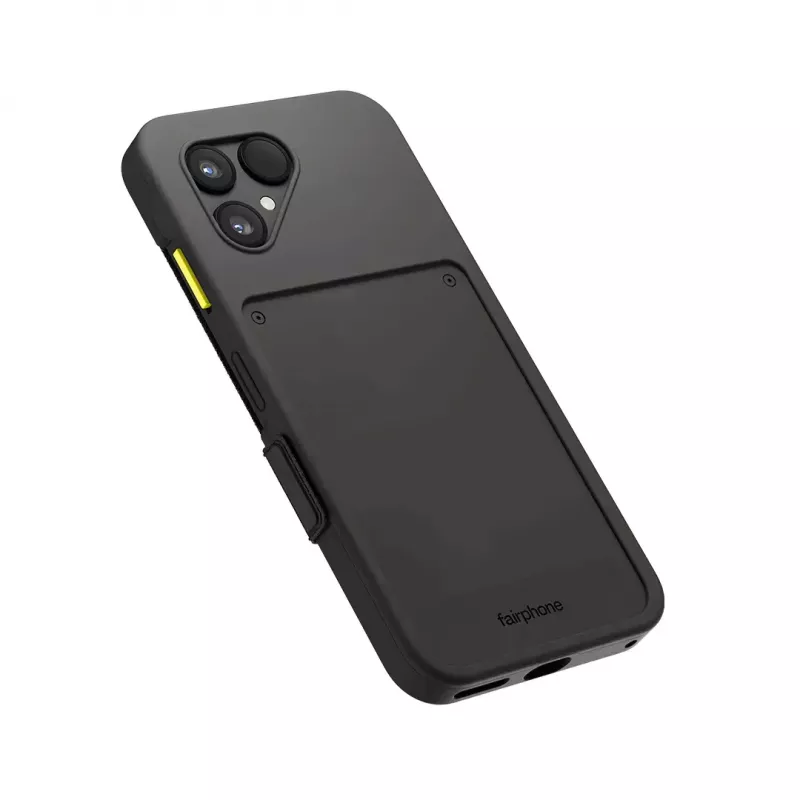 Flip dėklas Fairphone F6FLIP-1ZW-WW1, skirtas Fairphone 6, atverčiamas, 16 cm (6,31 col.) ekranui, plastikinis, juodas
