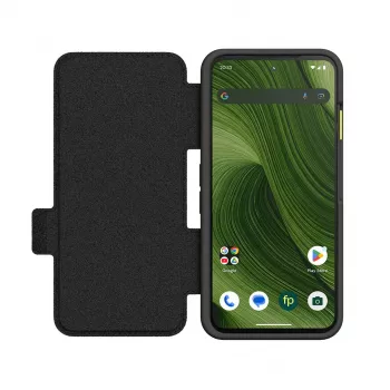 Flip dėklas Fairphone F6FLIP-1ZW-WW1, skirtas Fairphone 6, atverčiamas, 16 cm (6,31 col.) ekranui, plastikinis, juodas