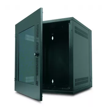 APC NetShelter 13U sieninis stovas su stiklinėmis durelėmis, dvigubais vyriais, serverio gylis