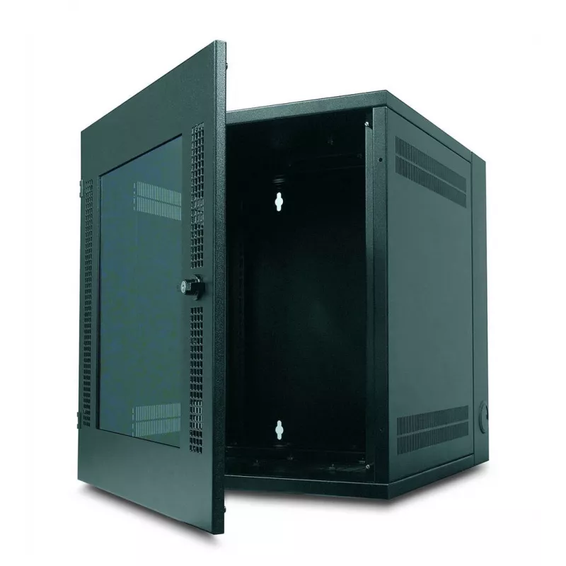 APC NetShelter 13U sieninis stovas su stiklinėmis durelėmis, dvigubais vyriais, serverio gylis