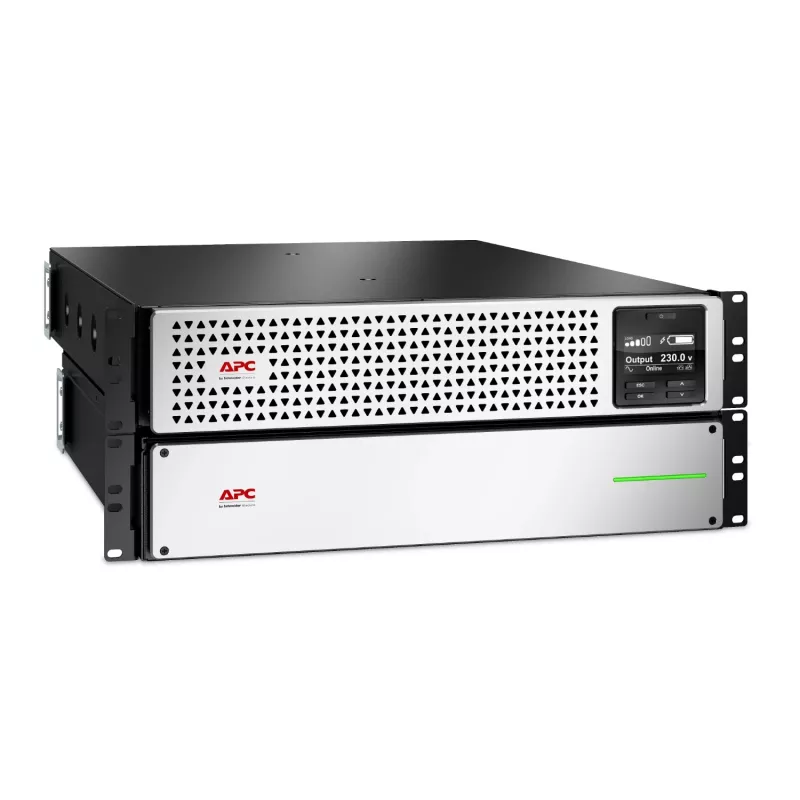 APC Smart-UPS On-Line, 2200VA, Ličio jonų, 4U, 230V, 6x C13+2x C19, tinklo kortelė, ilgas veikimo laikas, bėgių komplektas