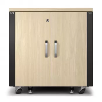 APC NetShelter Soundproof 12U server spinta, klevo spalvos